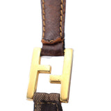 FENDI ZUCCA SHOULDER BAGS BROWN