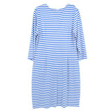 J MCLAUGHLIN STRIPED DRESSES BLUE L