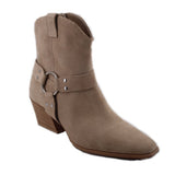 OPEN EDIT SUEDE BOOTIES TAUPE 7 US
