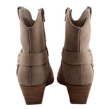 OPEN EDIT SUEDE BOOTIES TAUPE 7 US