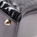 DIOR LARGE LADY DIOR TOTE CROSSBODYS BLACK