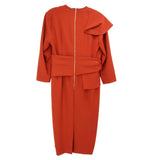 THE FOLD LONG SLEEVE DRESSES RUST S | 6