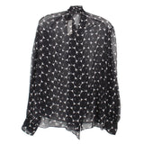 ERDEM PRINT TOPS BLACK US S