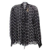 ERDEM PRINT TOPS BLACK US S