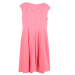 Sleeveless dress, pink with cap sleeves and back zipper seam