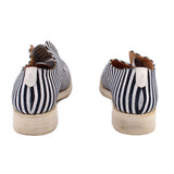 ANGELA SCOTT STRIPED OXFORDS NAVY 41 EU | 10 US