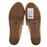 SAM EDELMAN RAFFIA FLATS TAN 6.5 US
