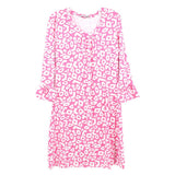 BARBARA GERWIT LONG SLEEVE DRESSES PINK/MULTI L