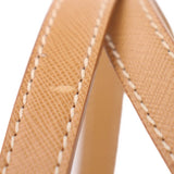 PRADA PERFORATED BOSTON SHOULDER BAGS TAN