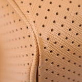 PRADA PERFORATED BOSTON SHOULDER BAGS TAN