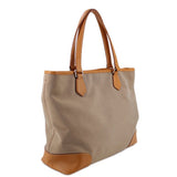 PRADA CANAPA LOGO TOTES BROWN
