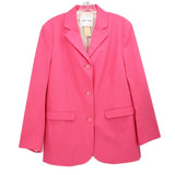 SAMSOE pink blazer jacket with notched lapel and button front, flap pockets
