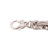 JUDITH RIPKA STERLING SILVER ONYX CHARM LINK BRACELETS