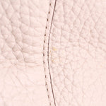 Cream leather Thatcher tote with stitched side seam detail