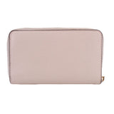 COACH PEBBLED LEATHER MEDIUM ID ZIP WALLETS CHALK