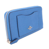COACH ACCORDION ZIP WALLETS BLUE
