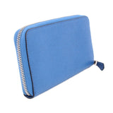 COACH ACCORDION ZIP WALLETS BLUE