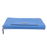 COACH ACCORDION ZIP WALLETS BLUE