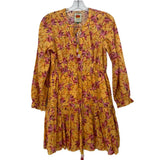 FARM RIO PRINT DRESSES MUSTARD XS
