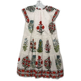 INDU FLORAL DRESSES WHITE S