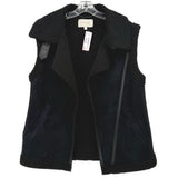 BROCHU WALKER FAUX SHEARLING VEST BLACK S
