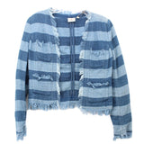 AG FRINGE JACKETS BLUE XS