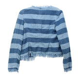 AG FRINGE JACKETS BLUE XS