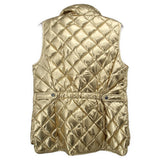 TALBOTS QUITED VEST GOLD XS