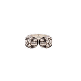 GUCCI STERLING SILVER TIGER HEAD CUFF RINGS 9