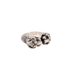 GUCCI STERLING SILVER TIGER HEAD CUFF RINGS 9