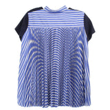 SACAI PLEATED TOPS BLUE S