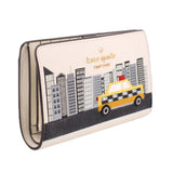 KATE SPADE BIG APPLE TAXI WALLETS CREAM/MULTI