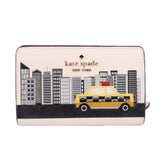 KATE SPADE BIG APPLE TAXI WALLETS CREAM/MULTI