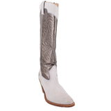 FRYE COWBOY BOOTS SILVER 8 US