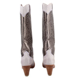 FRYE COWBOY BOOTS SILVER 8 US