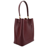 RALPH LAUREN DEBBY DRAWSTRING CROSSBODYS BORDEAUX