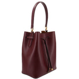 RALPH LAUREN DEBBY DRAWSTRING CROSSBODYS BORDEAUX