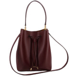 RALPH LAUREN DEBBY DRAWSTRING CROSSBODYS BORDEAUX