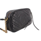 GUCCI MARMONT CAMERA CROSSBODYS BLACK