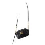GUCCI MARMONT CAMERA CROSSBODYS BLACK
