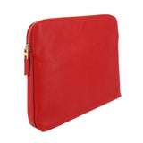 INDIA HICKS LEATHER POUCHES RED