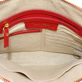 INDIA HICKS LEATHER POUCHES RED