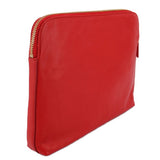 INDIA HICKS LEATHER POUCHES RED