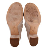 POUR LA VICTOIRE AMANI BLOCK HEEL CAGE SANDALS BEIGE 11 US