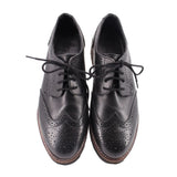ASOS PREFORATED OXFORDS BLACK 6 US