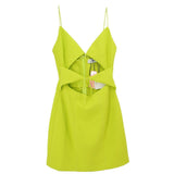 MISHA MINI DRESSES LIME S