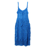 J CREW CROCHET DRESSES BLUE M