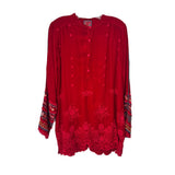 JOHNNYWAS TUNIC TOPS RED S