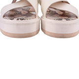 AGL MAYA CRISSCROSS PLATFORM SANDALS WHITE 41 EU | 10 US
