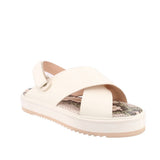 AGL MAYA CRISSCROSS PLATFORM SANDALS WHITE 41 EU | 10 US